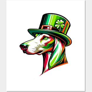 Ibizan Hound Enjoys Saint Patrick's Day Festivities Posters and Art